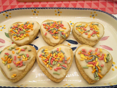 Galletas de Corazón Heladas Sin Azúcar - Veganas y Sin Gluten