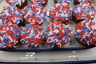 Gluten Free Mini Cupcakes - Red White & Blue Celebration Treats