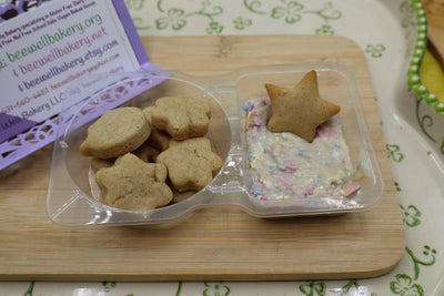 Galletas de Cumpleaños Veganas Dunk a Roo's con Glaseado