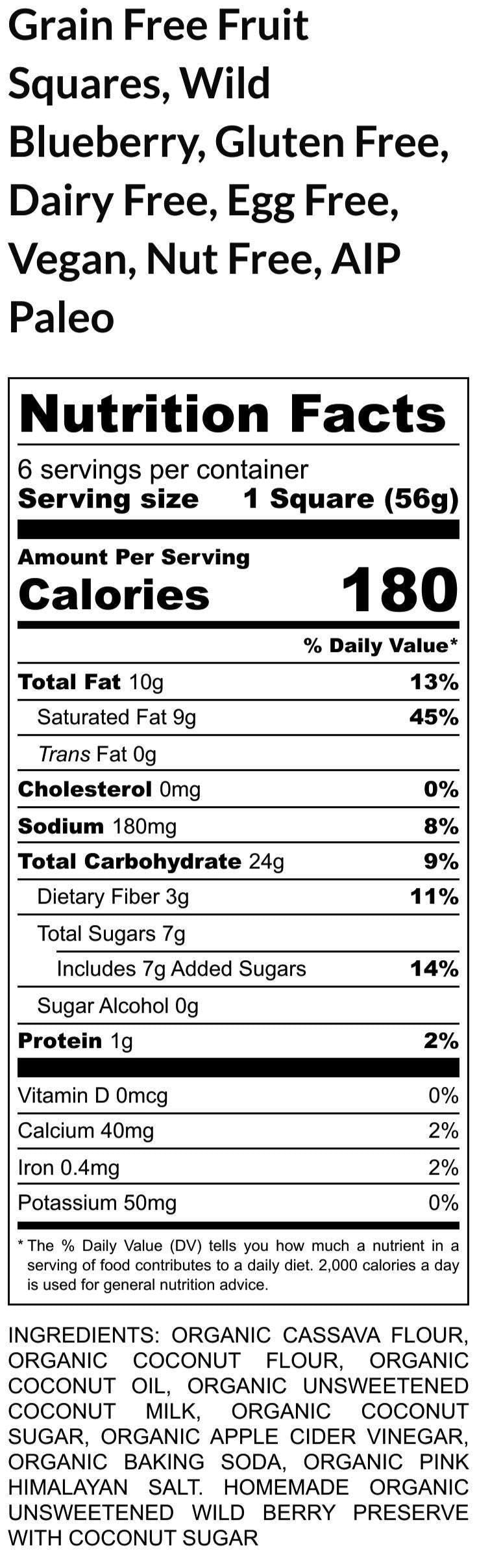 Carrés de fruits AIP Paleo - Snacks véganes, sans gluten, faibles en sucre