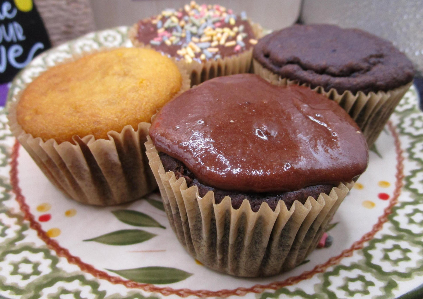 Cupcakes sans sucre et sans gluten - Chocolat et Vanille