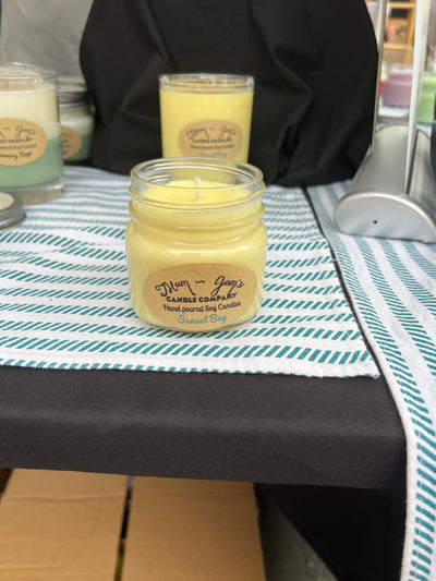 Sunset Bay Soy Candle – Warm & Tropical Scent | Mam Jam’s - Korvel