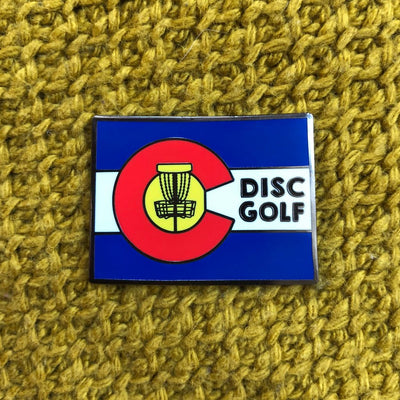Épinglette de Disc Golf de l'État du Colorado - Papillon en Métal