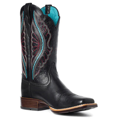 Ariat Women's Black Primetime Boots with Vibrant Stitching - Korvel