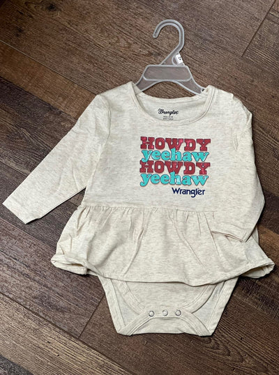 Wrangler Infant Yeehaw Onesie with Ruffles - Korvel