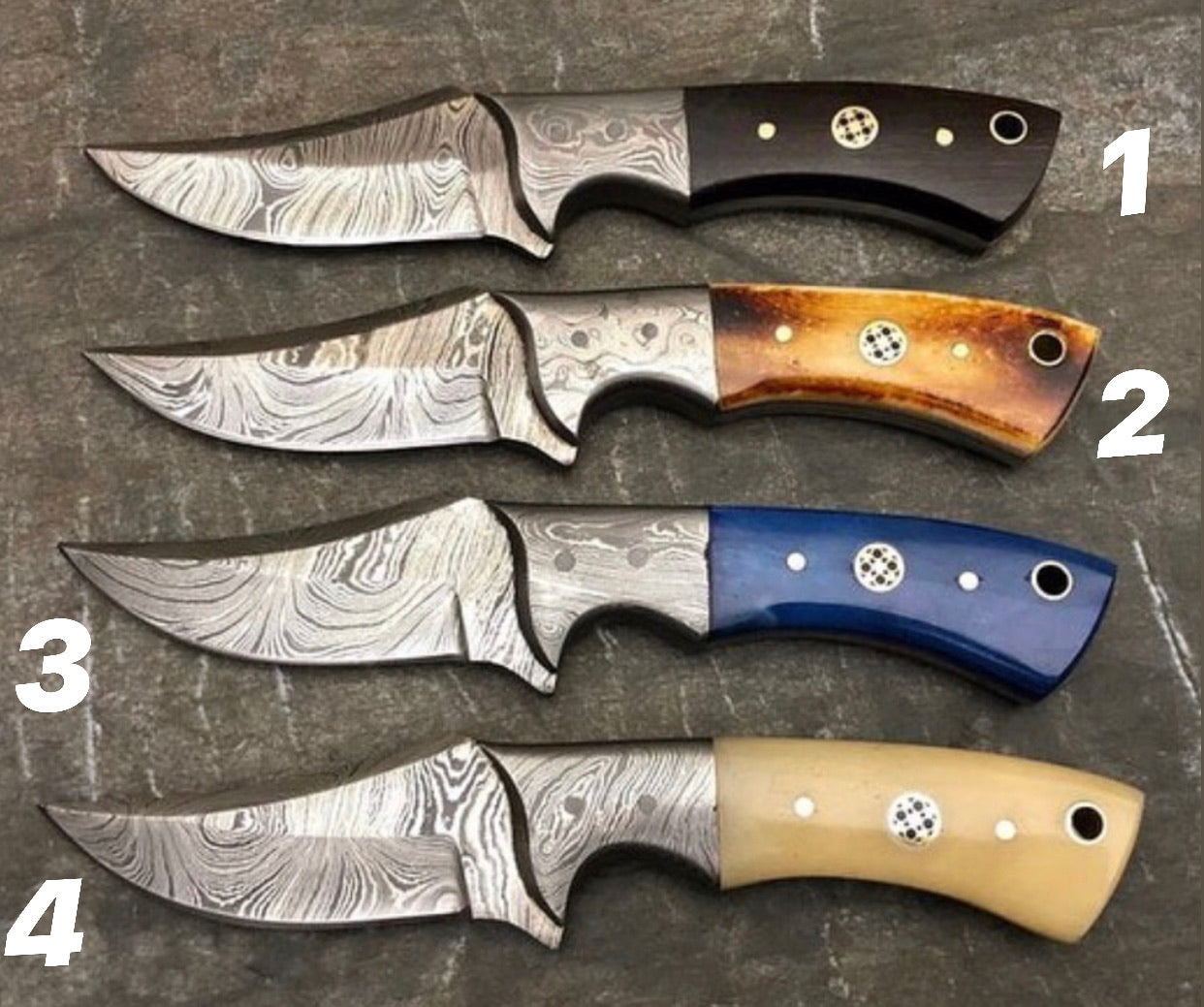 Premium Handmade Damascus Steel EDC Skinning Knives - Korvel