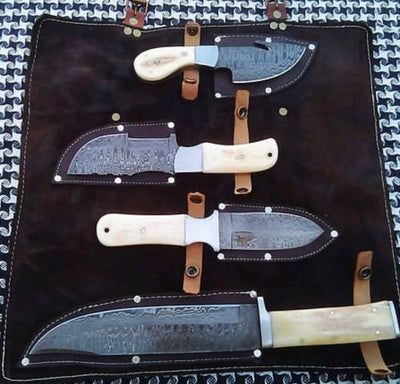Premium Handmade Damascus Steel Hunting Knife Collection - Korvel