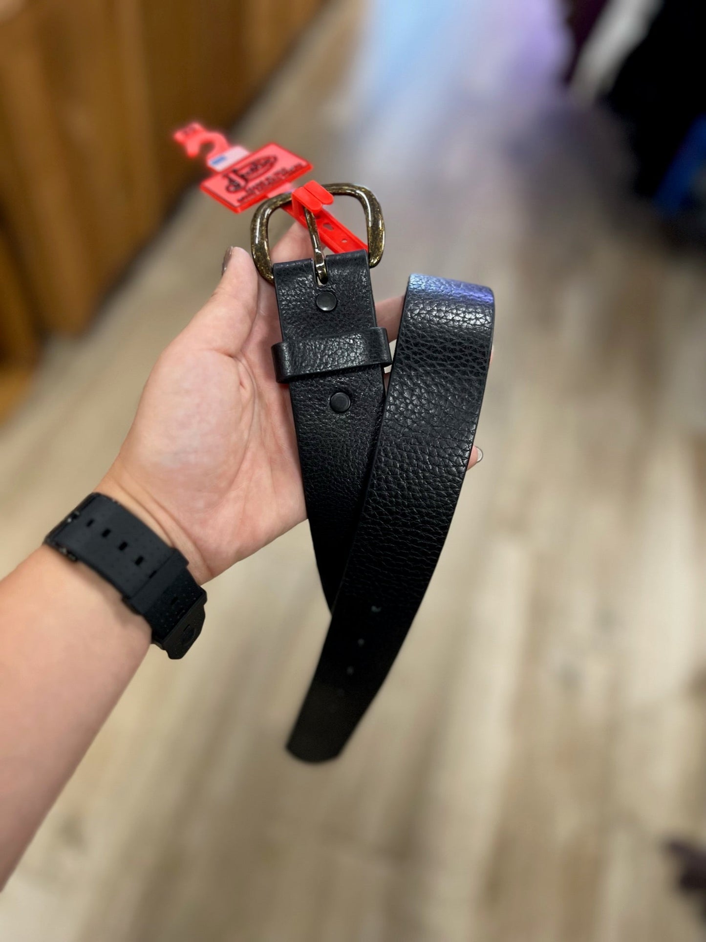Durable Black Work Belt for Men | Justin - Korvel