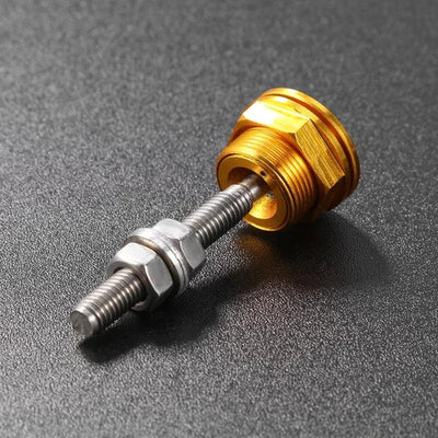 Nnr 22mm Push Button Bonnet Hood Pin Lock Clip Kit - Gold