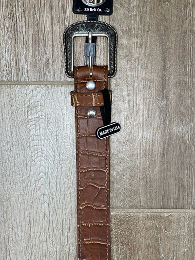 Classic Vintage Croc 3D Men's Belt - Korvel