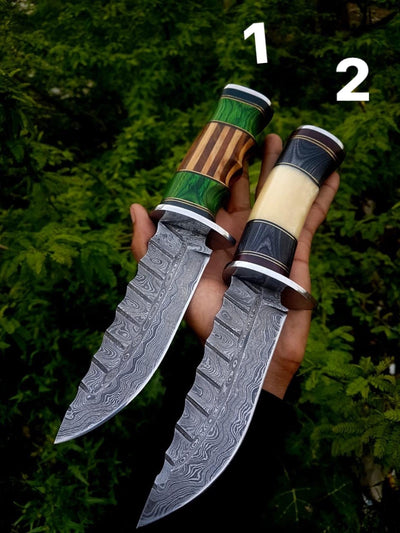 Premium Custom Damascus Steel Hunting Knives - Korvel