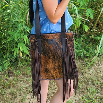 Ariat Scarlett Calf Hair Shoulder Tote - Korvel
