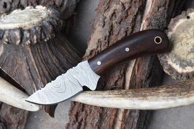 Premium Handmade Damascus Steel EDC Skinner Knife for Outdoor Adventures - Korvel