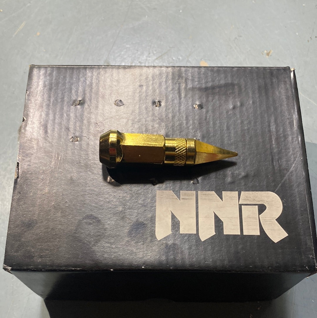 Écrous de roue en acier doré NNR Spike