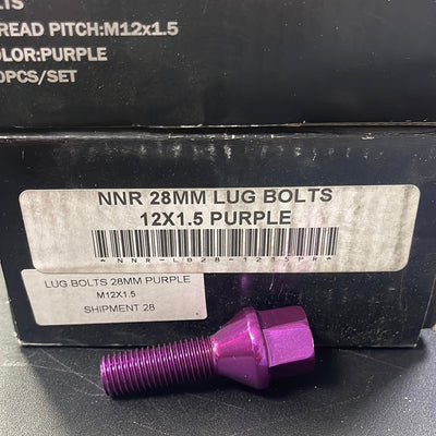 Premium NNR 28mm 12x1.5 Purple Lug Bolt