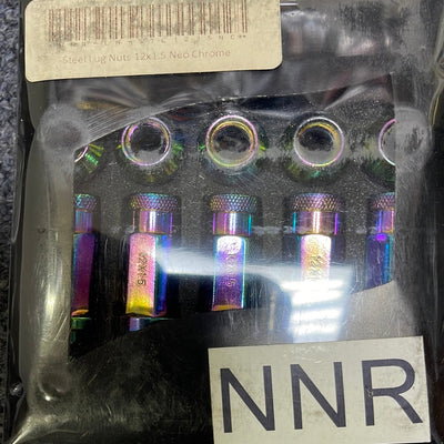 Neo Chrome Nnr Steel Lug Nut 12x1.5 - Premium Quality - Korvel