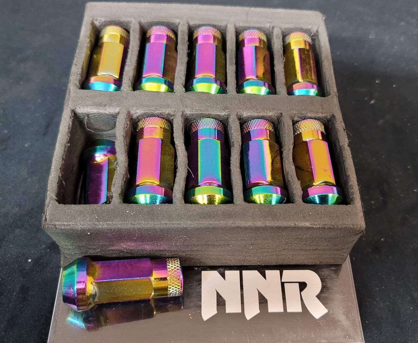 NNR Performance Extended Open Ended Steel Lug Nuts - 20 Pack, 49mm - Korvel