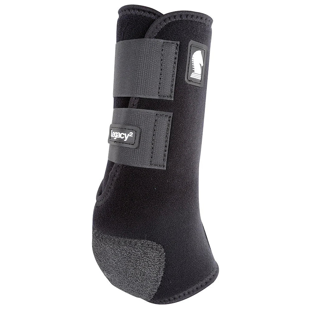Equine Legacy 2 Black Hind Boots for Ultimate Protection - Korvel