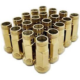 Premium NNR Gold Steel Lug Nuts 12x1.5 for Enhanced Performance - Korvel