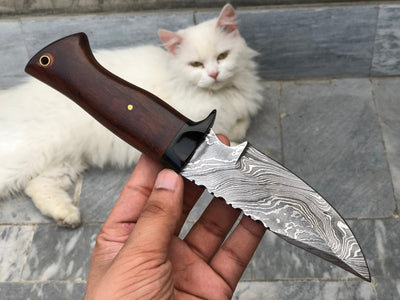 Premium Handmade Damascus Steel Hunting Knife - Korvel