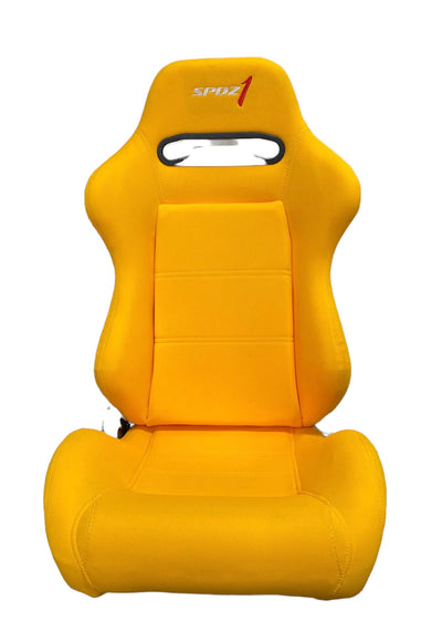 SPDZ1 Canary ST1 Racing Seats - Yellow Cloth Reclinable Excellence - Korvel