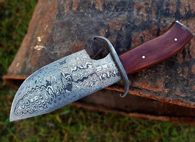 Artisan Crafted Damascus Steel Hunting Knife - Korvel