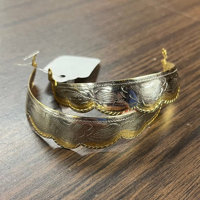 Stylish Nickel and Gold Heel Protectors - Korvel