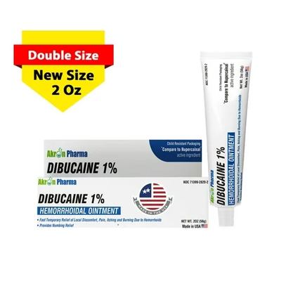 Dibucaine 1% Topical Analgesic Ointment – 2 Oz