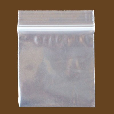 Bolsas plásticas reclosables transparentes con cierre zip de 3"x3" - 100 unidades
