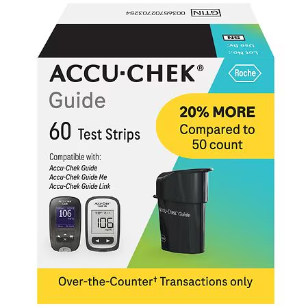 Bandes de test Accu-Chek Guide - 60 unités