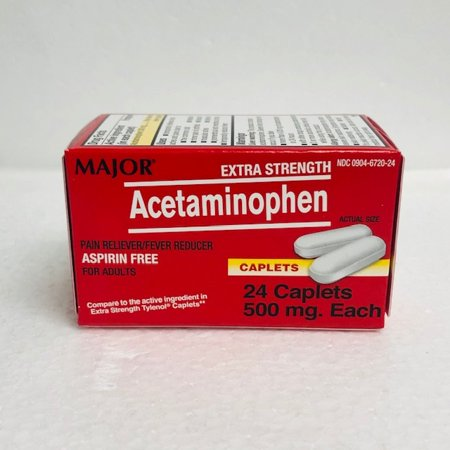 Acetaminophen 500mg Caplets - 24 Count
