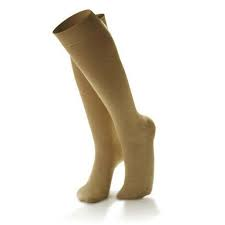 Chaussettes de ville à hauteur genou en micro-nylon pour femmes Dr. Comfort - Blé