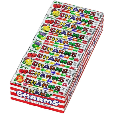Charms Squares Assorted Fruit Flavors - 20 Count