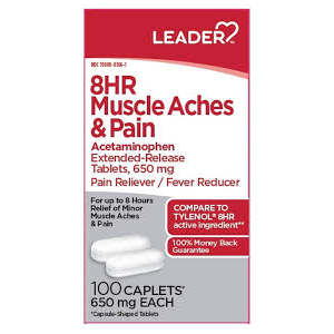 LDR® Soulagement des douleurs musculaires et des douleurs pendant 8 heures – 650 mg (100 comprimés)
