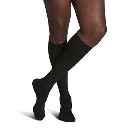 Levitator Surgi-Graded Knee High Compression Stockings - 20-30 mmHg (Large, Black)