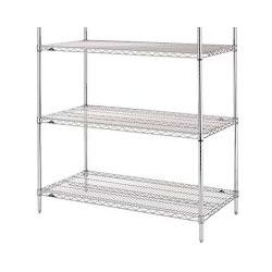 Premium Chrome Wire Shelves - 18"x48" - Set of 4