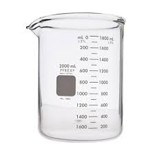Vaso de vidrio de pared gruesa PYREX® de 2000 mL