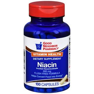 Cápsulas de Niacina Sin Enrojecimiento GNP 500 mg - 100 Contenido