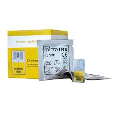 microINR PT/INR Test Chips para Medidor de Coagulación (25 Contenido)