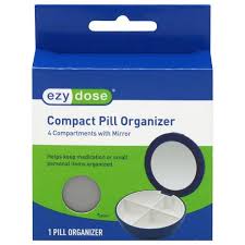 Ezy Dose Compact Pill Organizer – Pocket-Sized with 4 Compartments