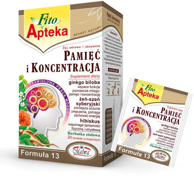 MALWA Fito Apteka Memory and Concentration Tea Bags