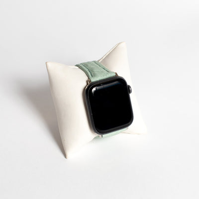 Mint Matte Alligator Apple Watch Band