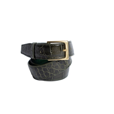 Olive Glazed Full Skin Belt
