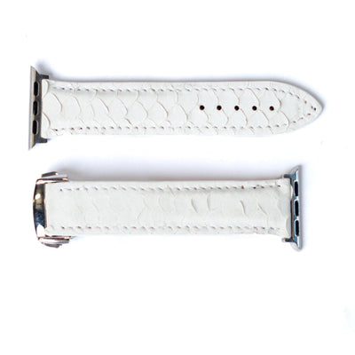 Premium White Python Apple Watch Band