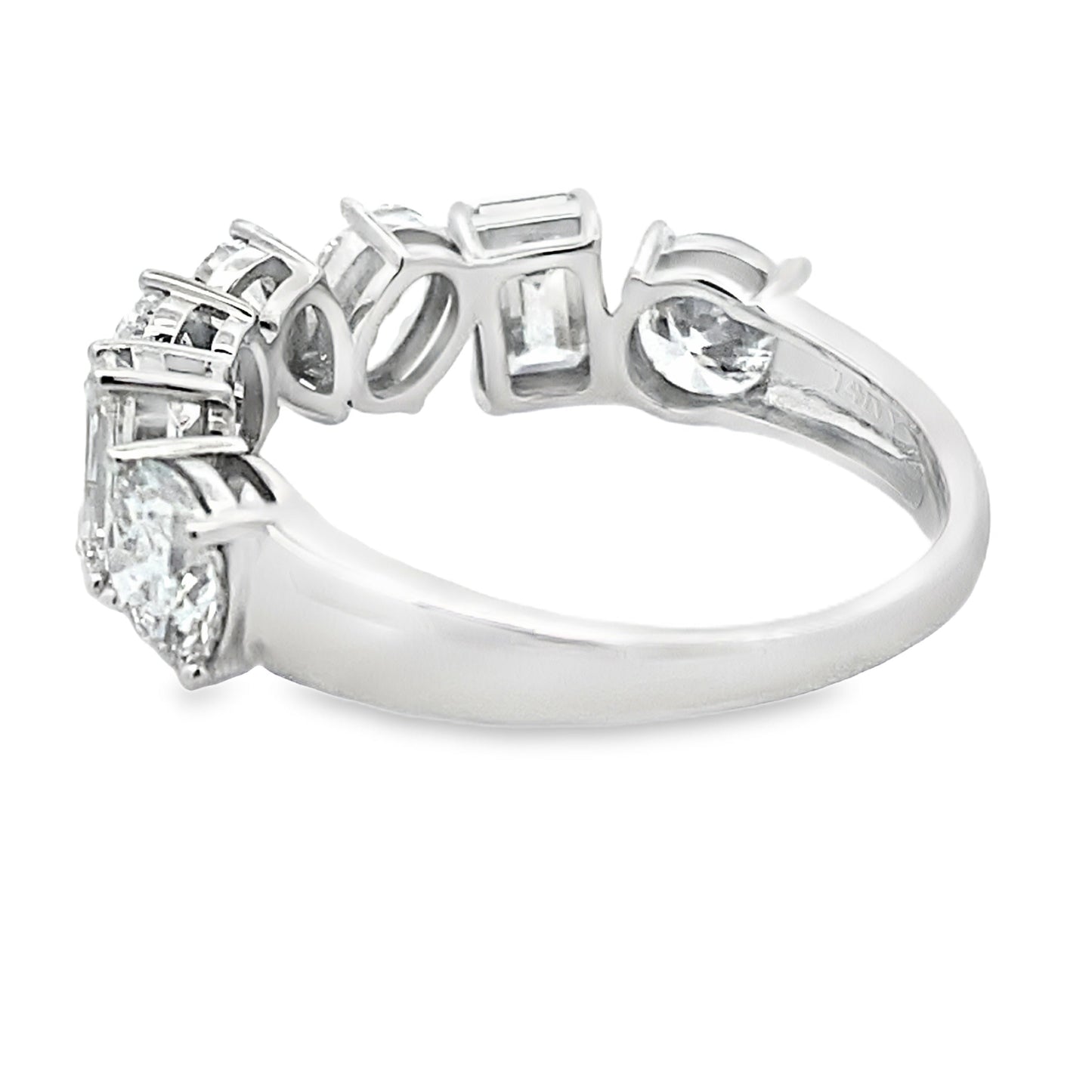 Lab Grown Diamond Wedding Band Ring in 14KT White Gold