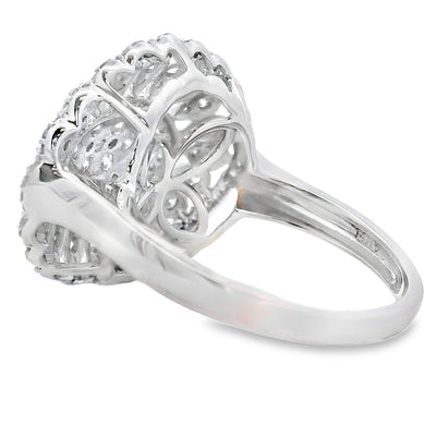 Genuine .85ct Diamond Ring in 14KT White Gold