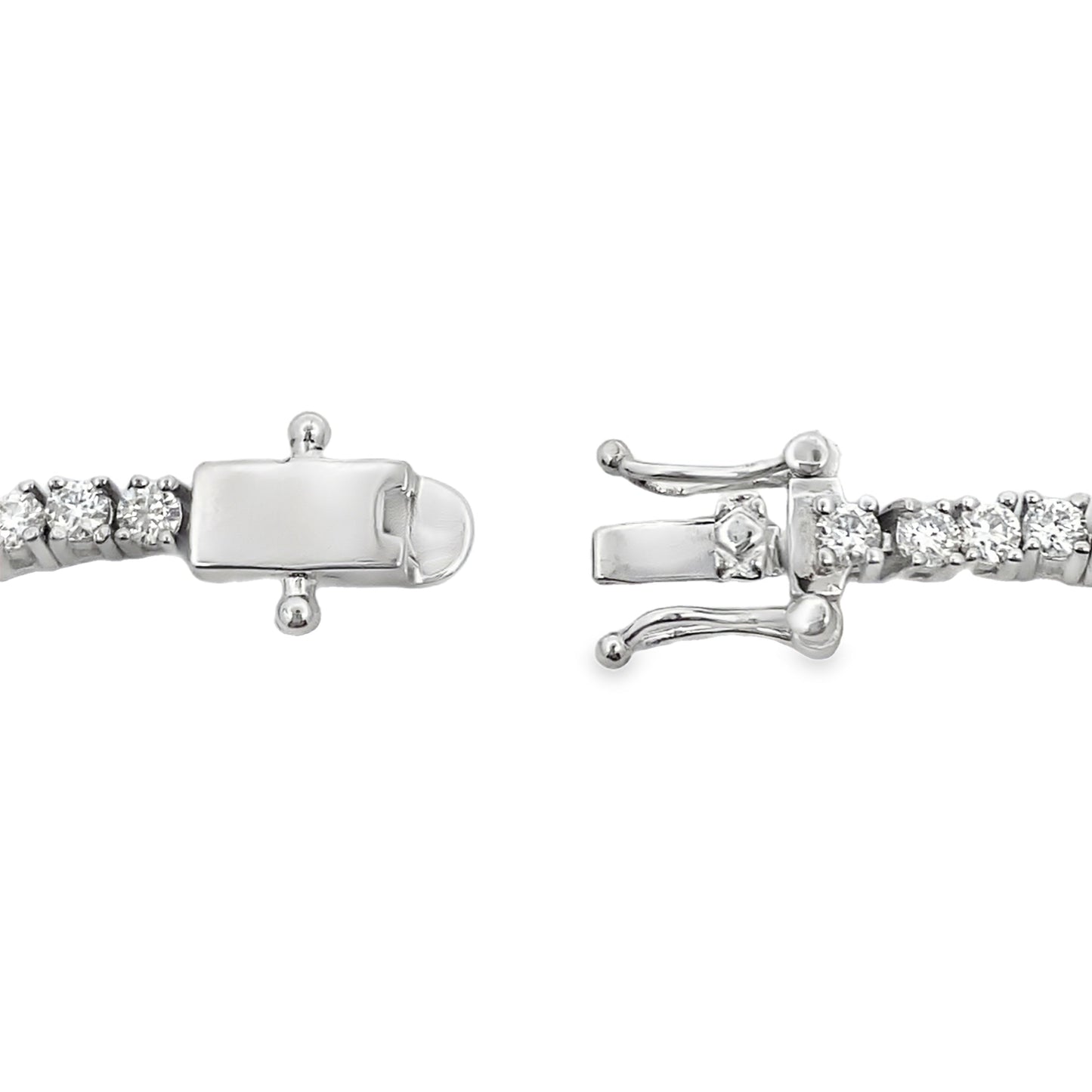 Moissanite Malachite Tennis Bracelet in Sterling Silver