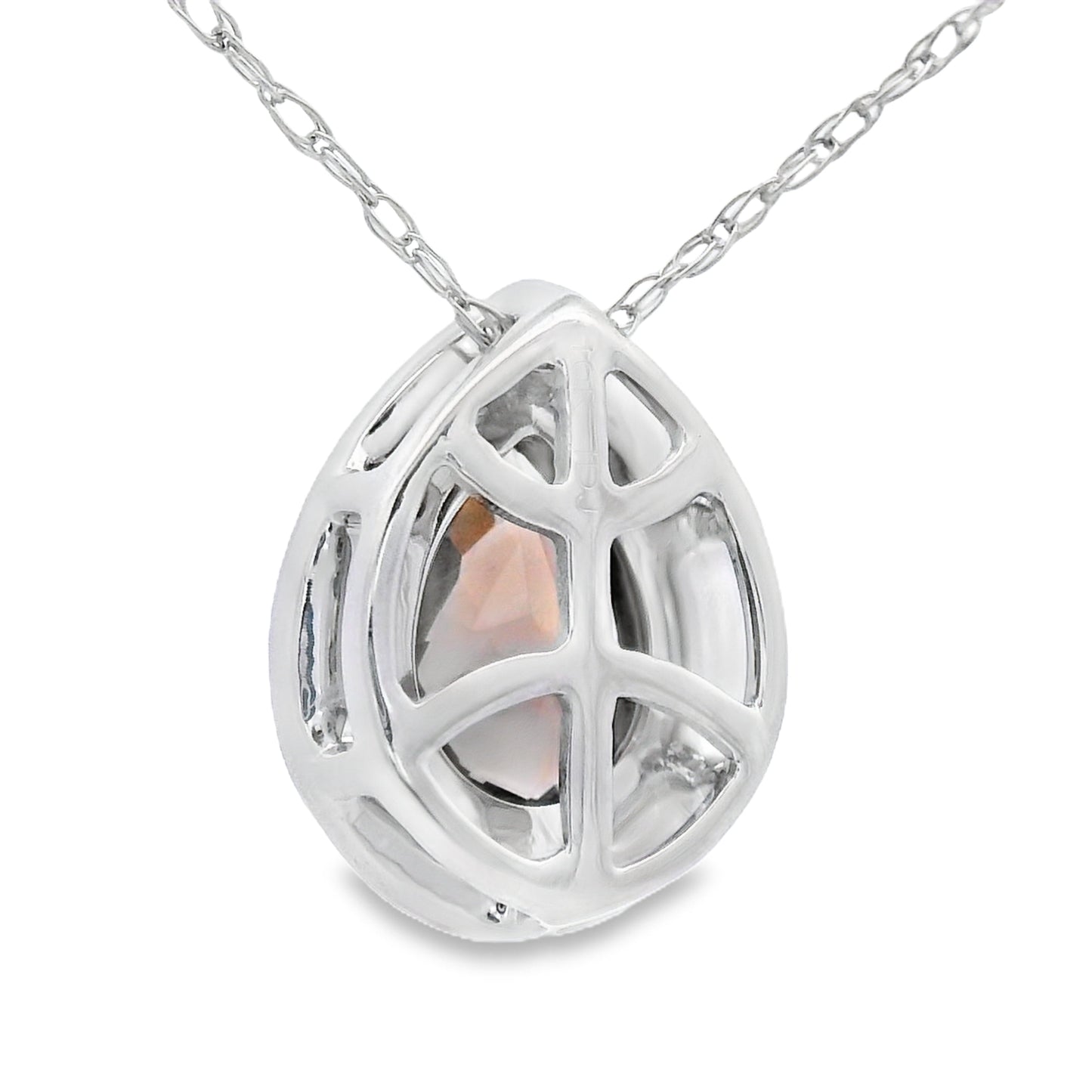 .39ct Quartz and Diamond Pendant in 10KT White Gold