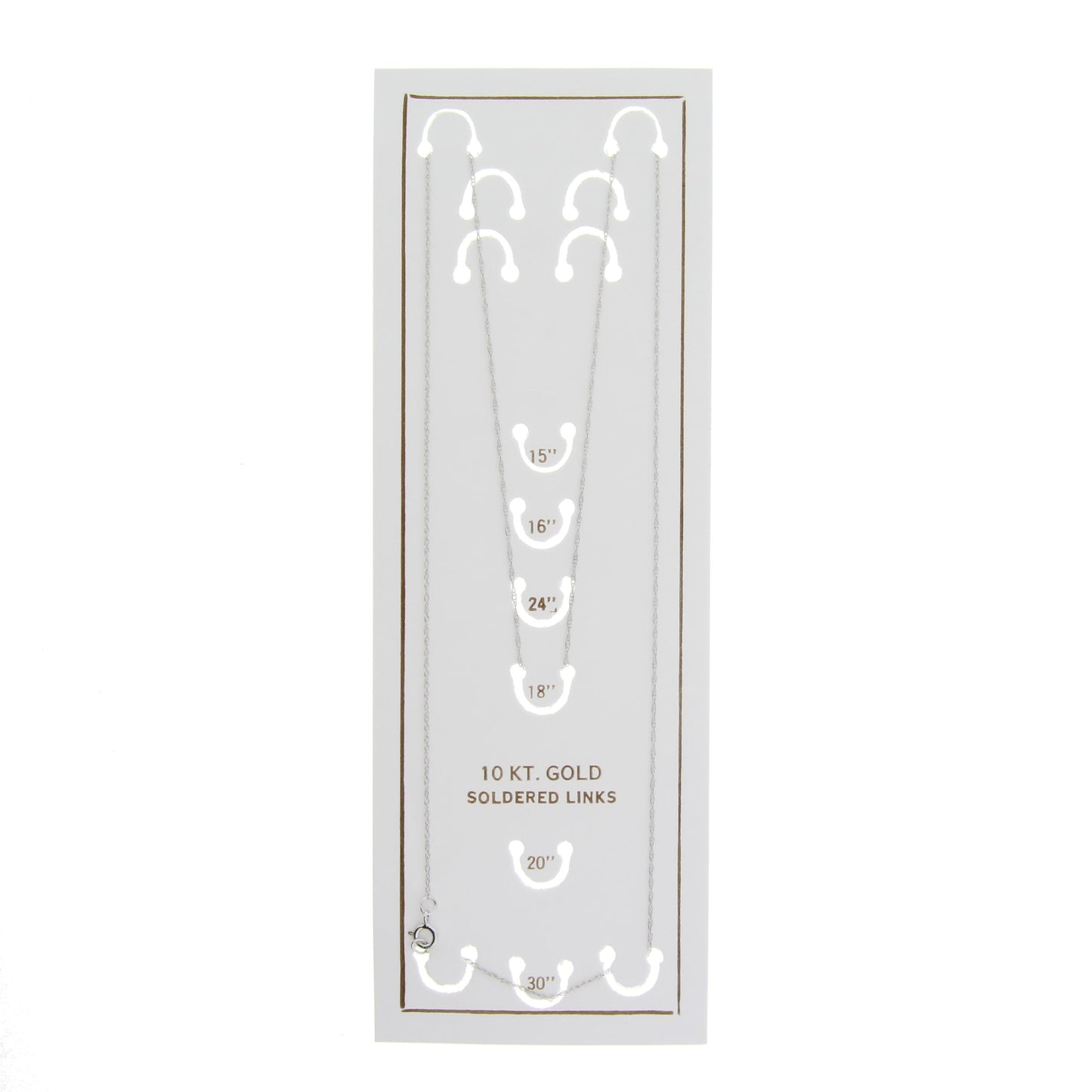Collar de Cadena para Mujer en Oro Blanco de 10KT