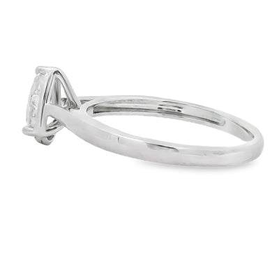 Diamante Natural de .50ct Creado en Laboratorio en Oro Blanco de 10KT